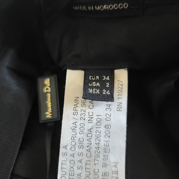 Massimo Dutti | Black Pleat Trousers - Picture 7 of 9